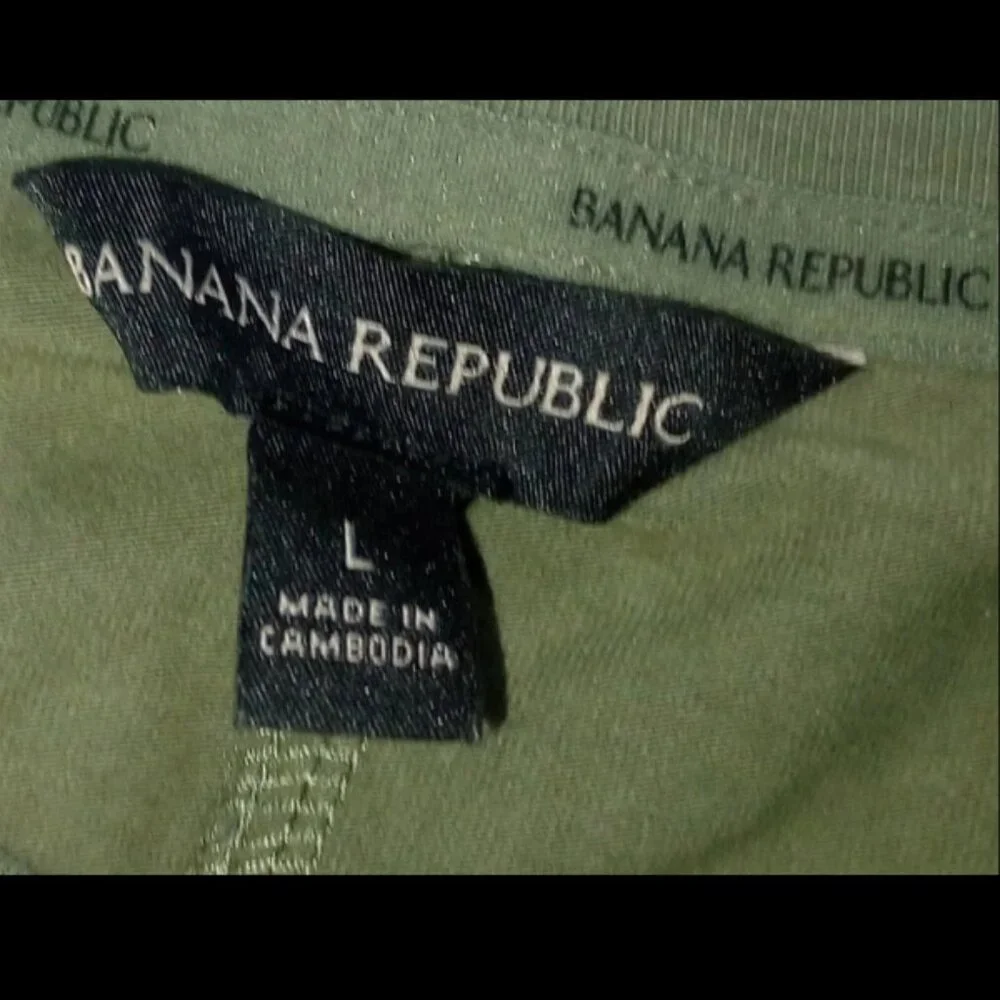 SOLD! Banana Republic Women’s L Green Short Sleeve Knee Length Pullover Dress - Picture 7 of 11